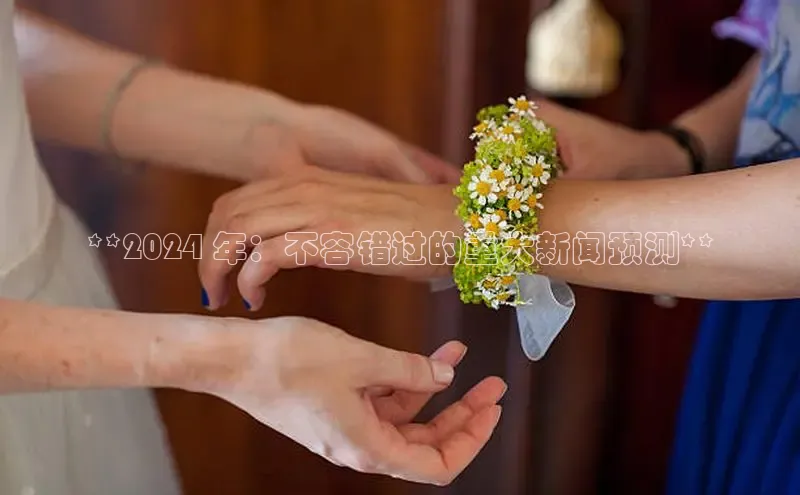 米乐m6易游58同城**2024 年：不容错过的重大新闻预测**